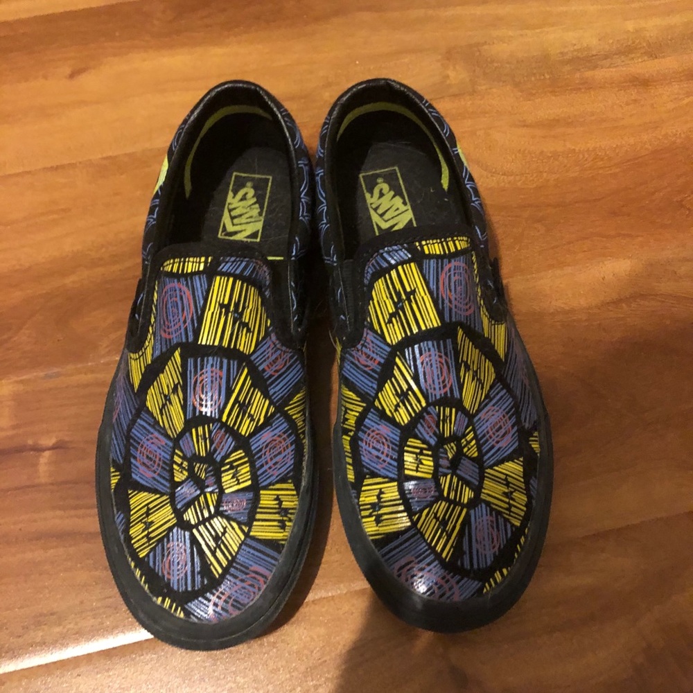 oogie boogie slip-on vans